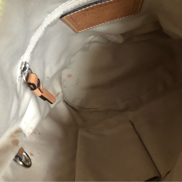 RARE VTG BUTTERCUP YELLOW COACH SHOULDER DUFFEL CONVERTIBLE LEATHER BUCK… - Picture 10 of 16